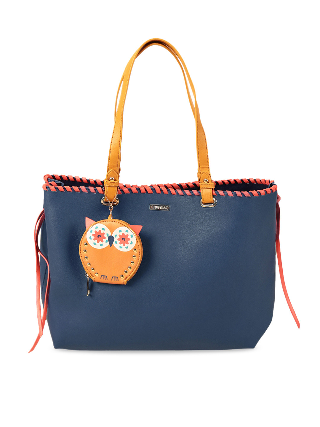 Buy Chumbak Navy Blue Solid Shoulder Bag Handbags for Women 11670698