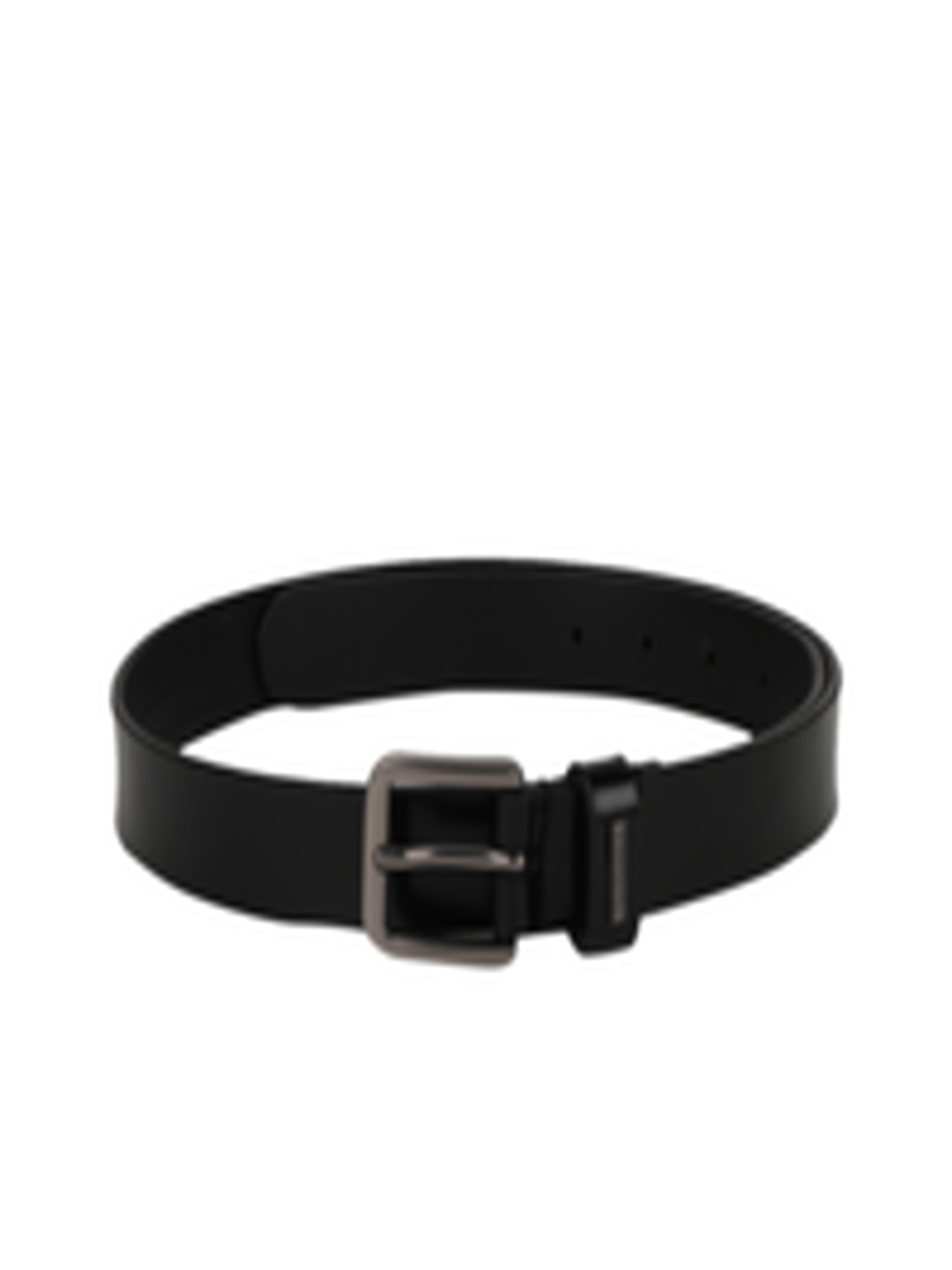 Buy Van Heusen Men Black Solid Leather Belt - Belts for Men 11671058 ...