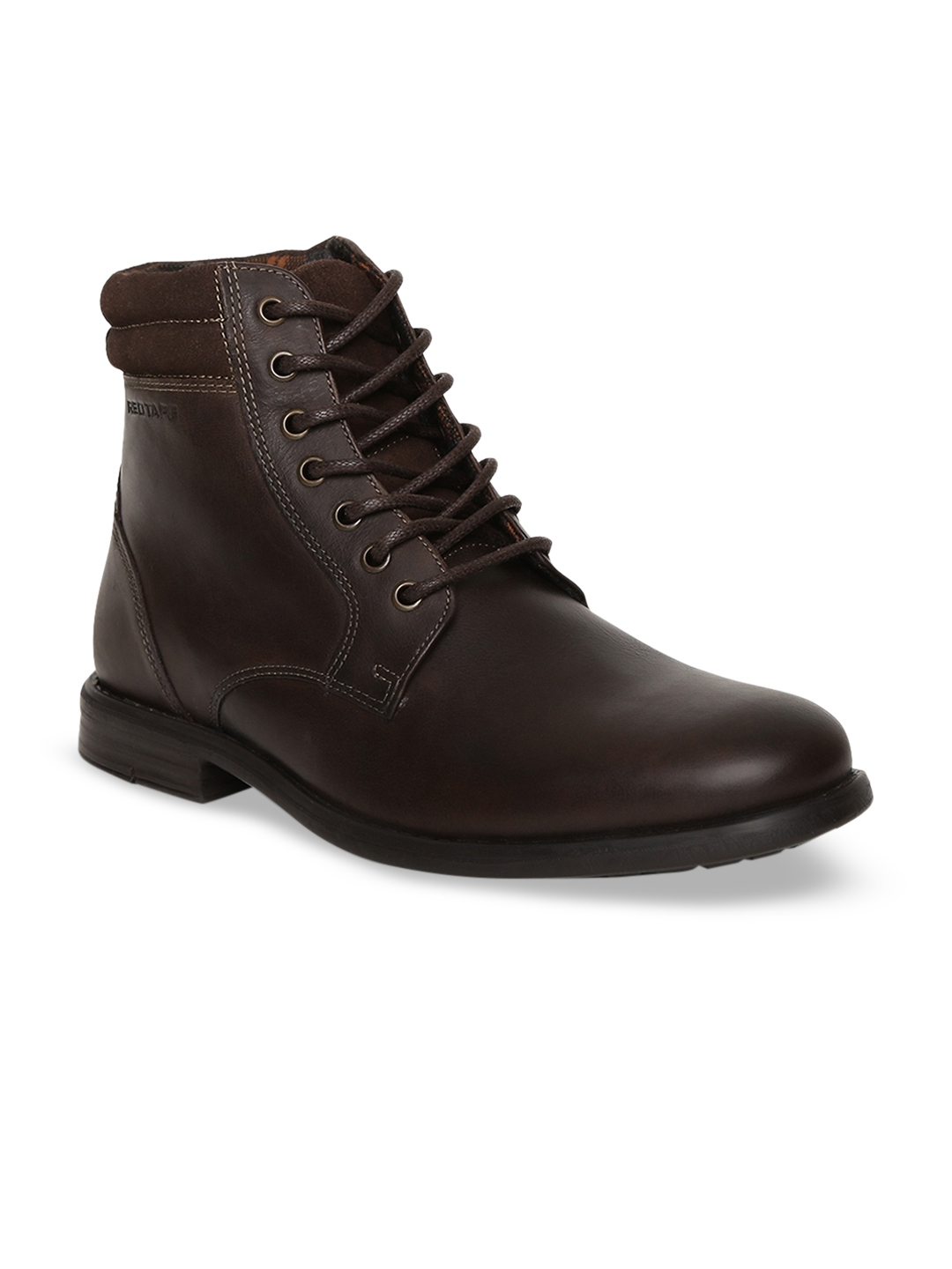 red tape mid top flat boots