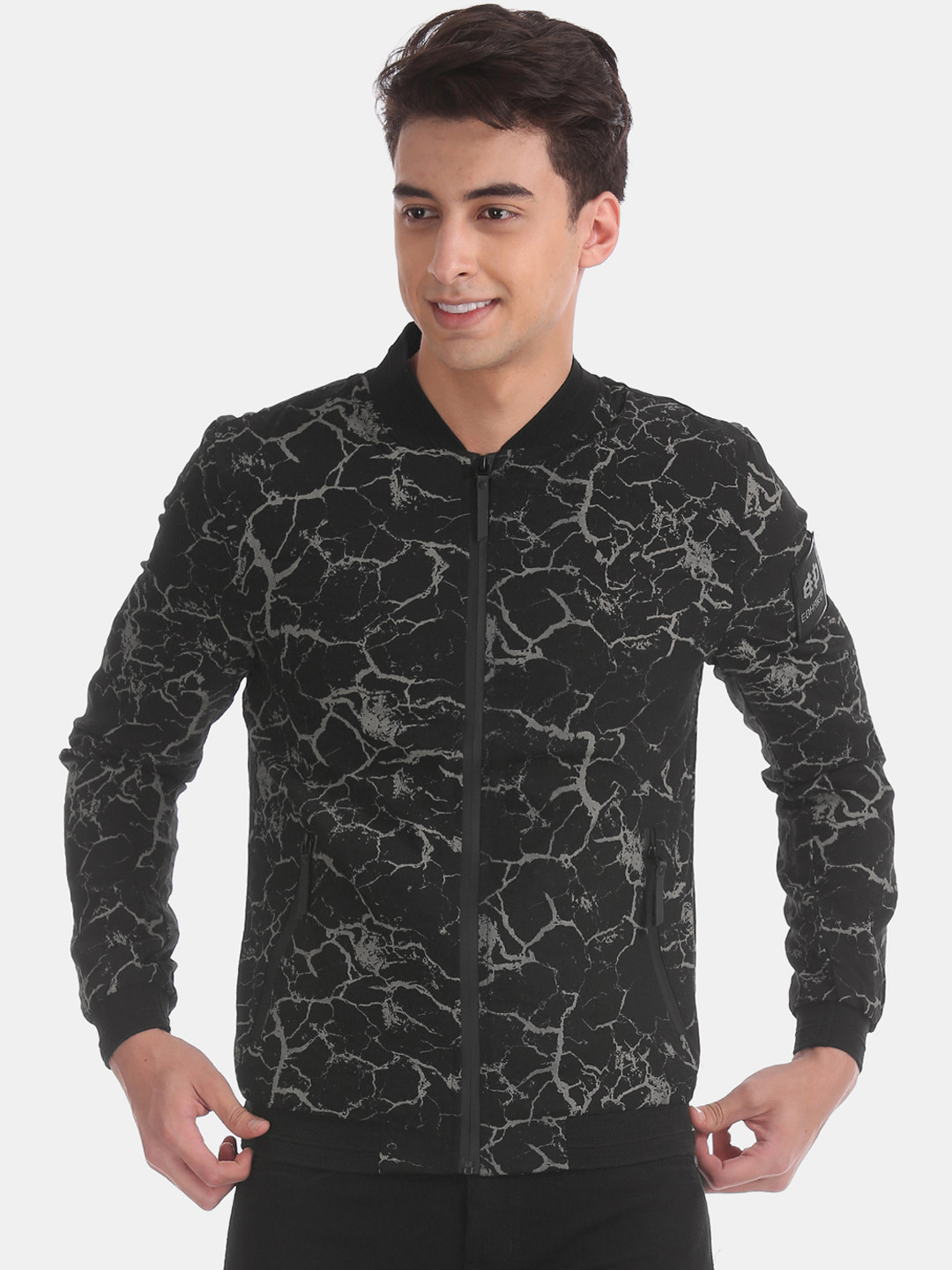 Buy Ed Hardy Men Black Printed Bomber - Jackets for Men 11938086 | Myntra