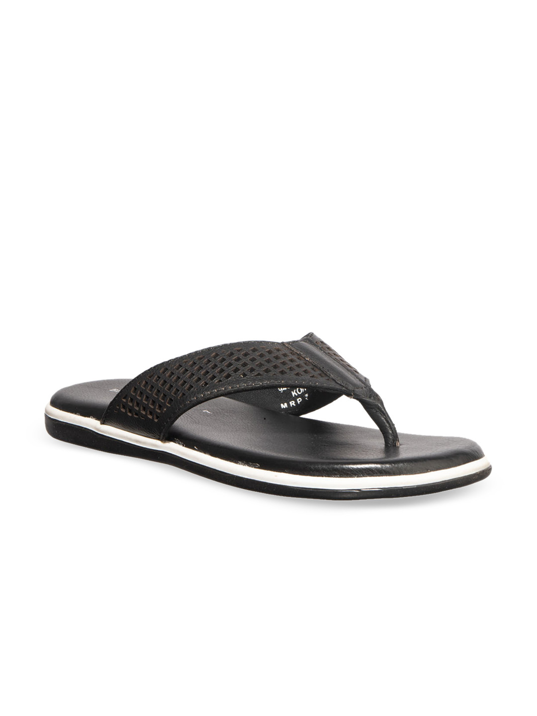 Buy Khadims Men Black Sandals - Sandals for Men 11940854 | Myntra