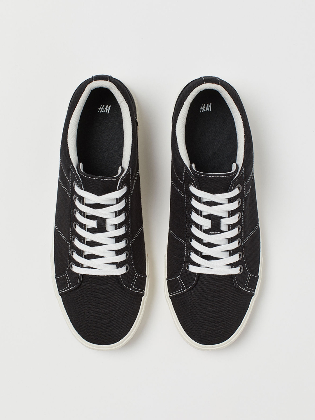 h and m canvas trainers