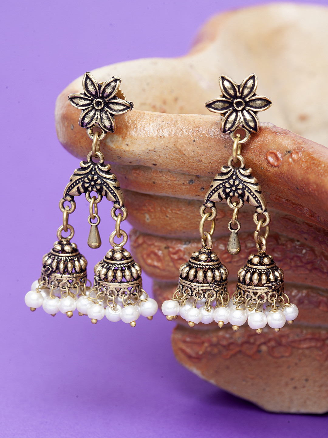 Myntra jhumka earrings clearance