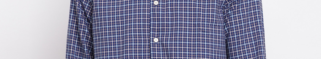 Buy GANT Men Blue Regular Fit Checked Casual Shirt - Shirts for Men ...