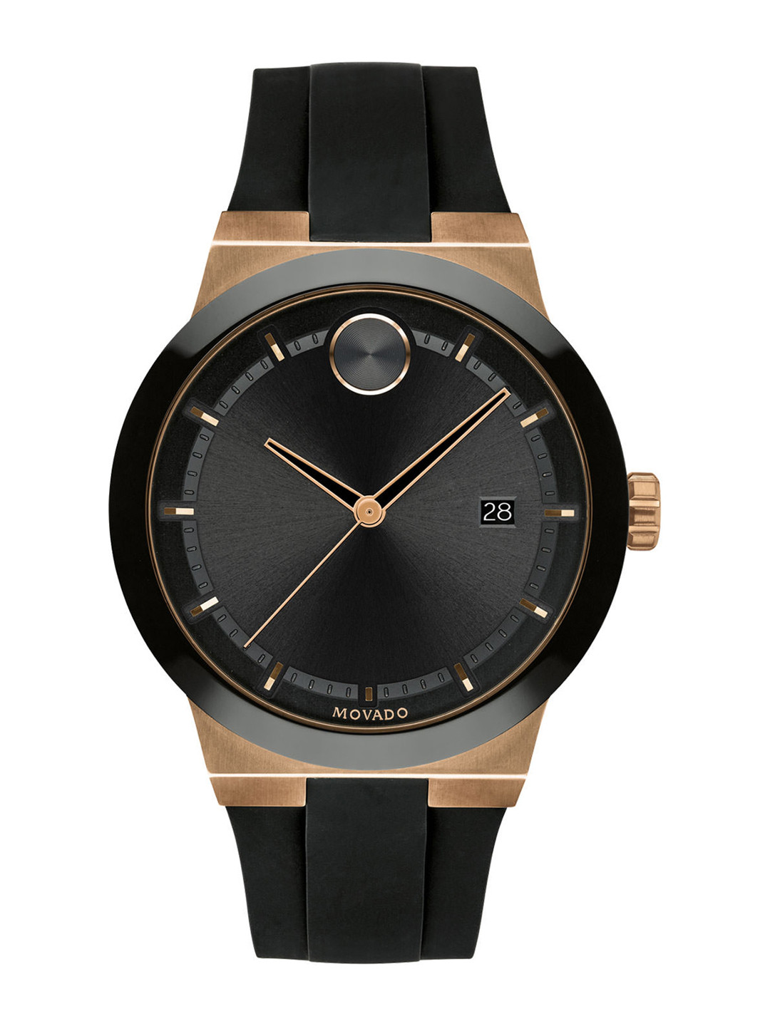 Buy MOVADO Men Black & Gold Toned Analogue Watch Watches for Men