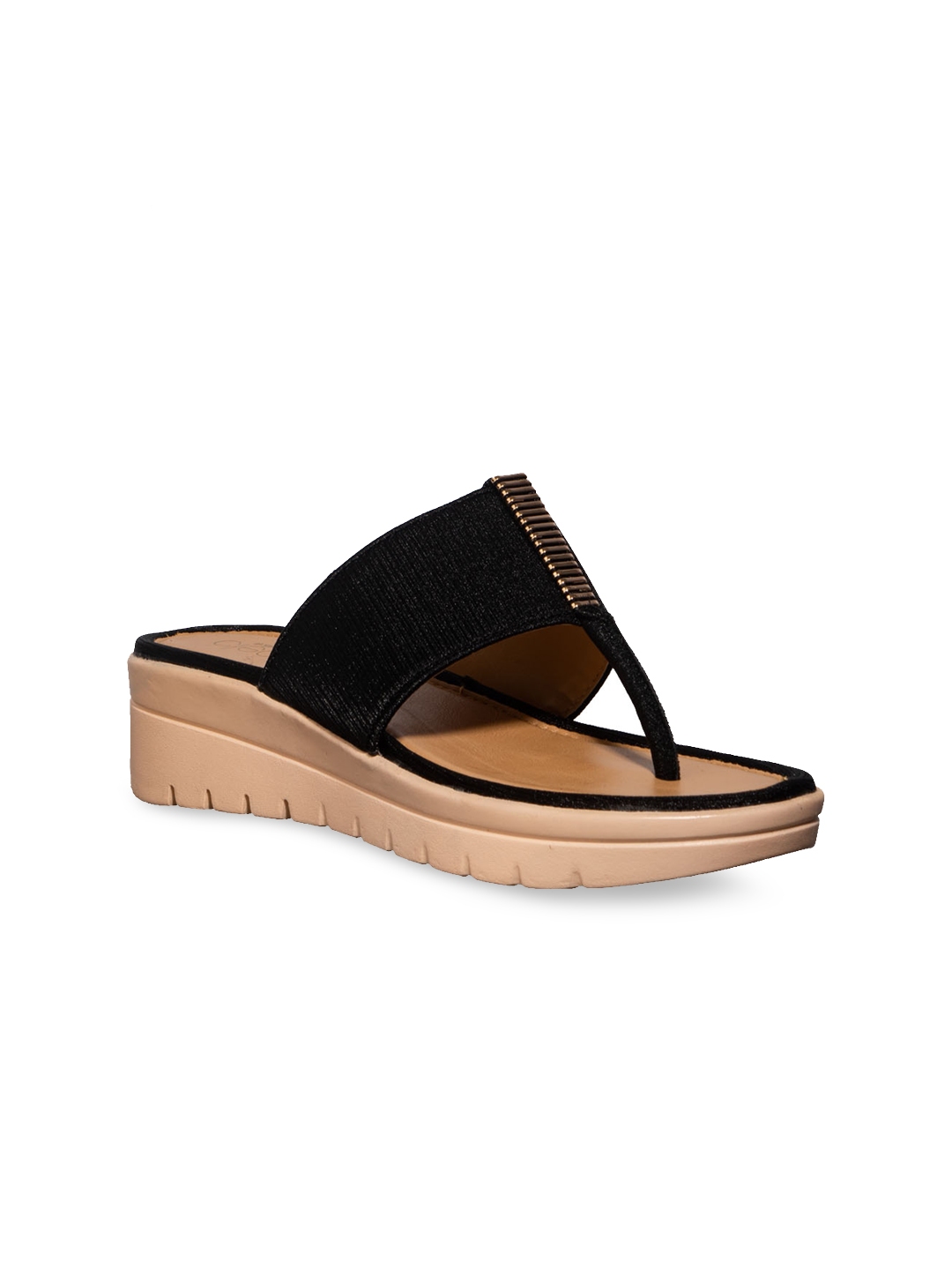 Buy Khadims Women Black Solid Sandals - Heels for Women 12007194 | Myntra