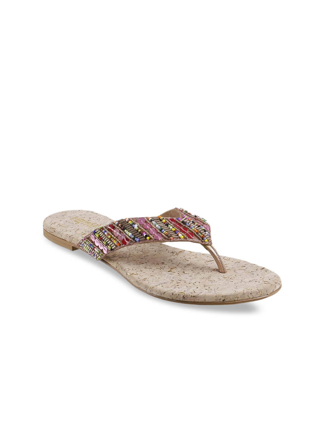open toe flats myntra