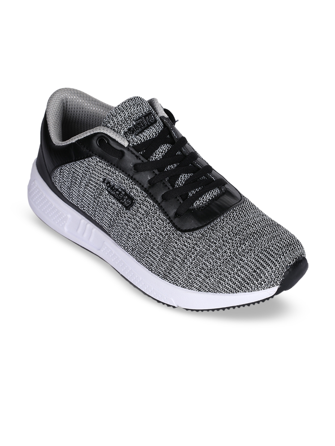 Buy Liberty Men Grey & Black Mesh Running Shoes - Sports Shoes for Men ...
