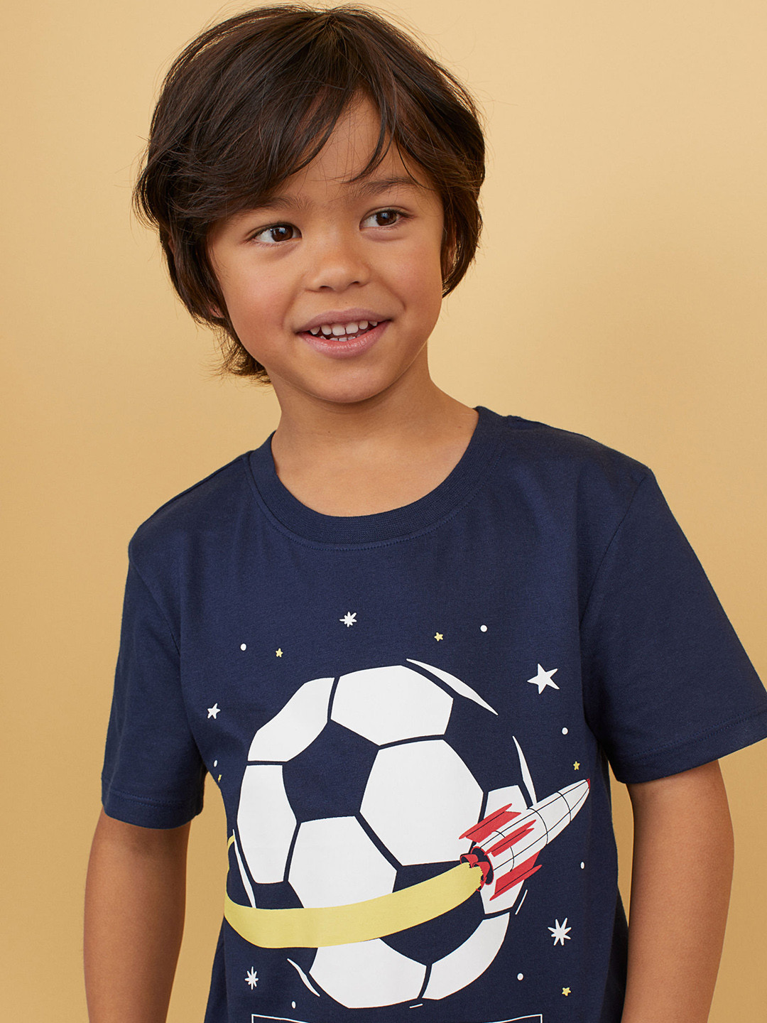 Boys Blue Printed T-Shirt