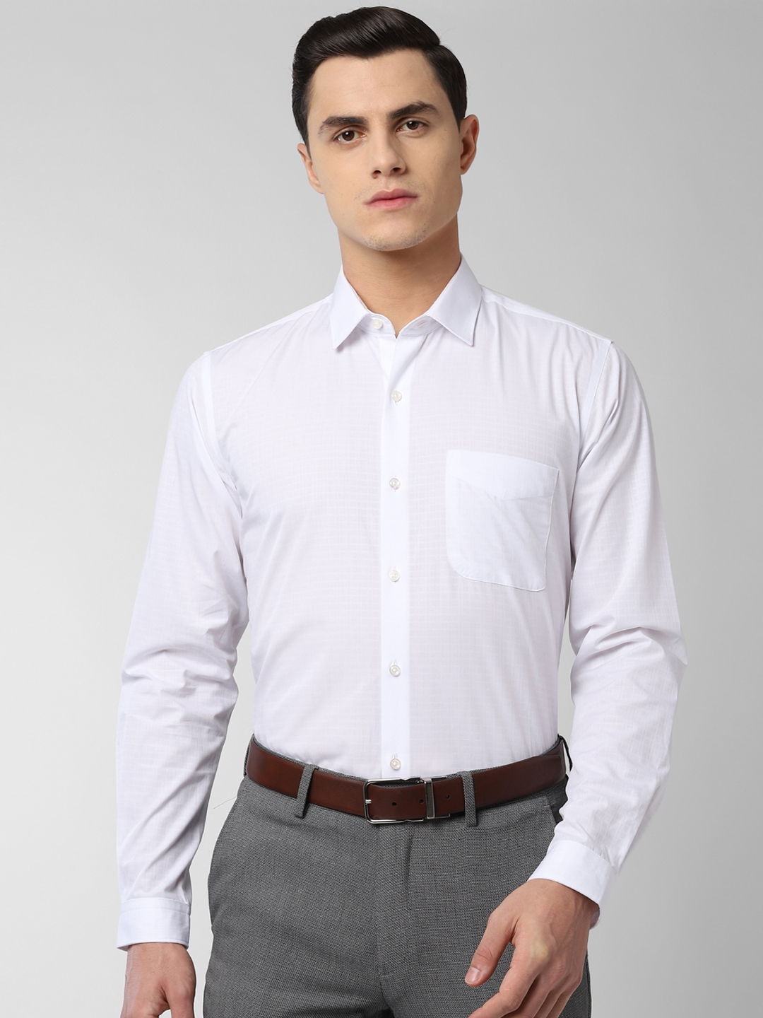 Buy Peter England Men White Regular Fit Solid Formal Shirt - Shirts for ...