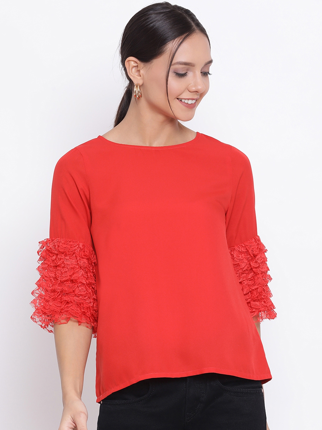 Buy ALL WAYS YOU Women Red Solid Top - Tops for Women 12114082 | Myntra