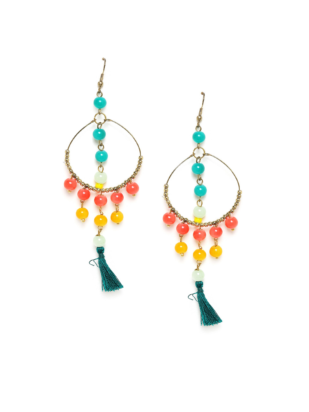 Buy Chumbak Multicoloured Circular Drop Earrings Earrings for Women