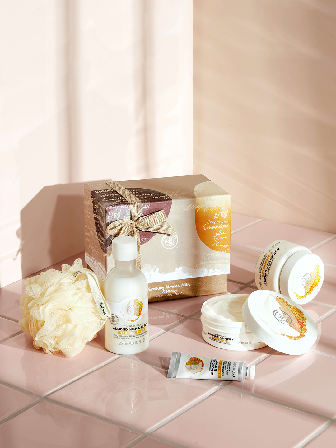 Buy THE BODY SHOP Soothing Almond Milk & Honey Bath & Body Care Premium