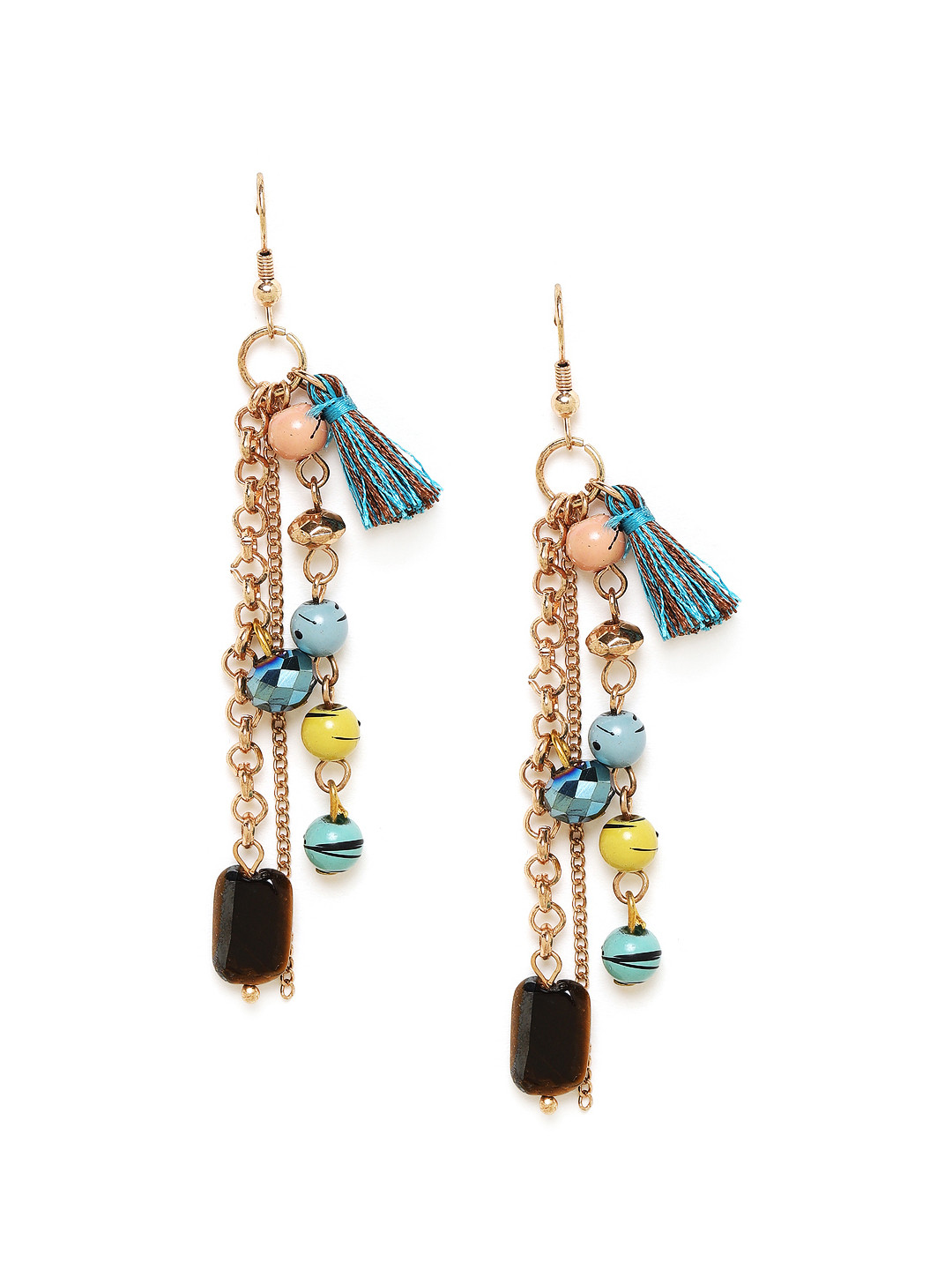 Buy Chumbak Multicoloured Contemporary Drop Earrings Earrings for