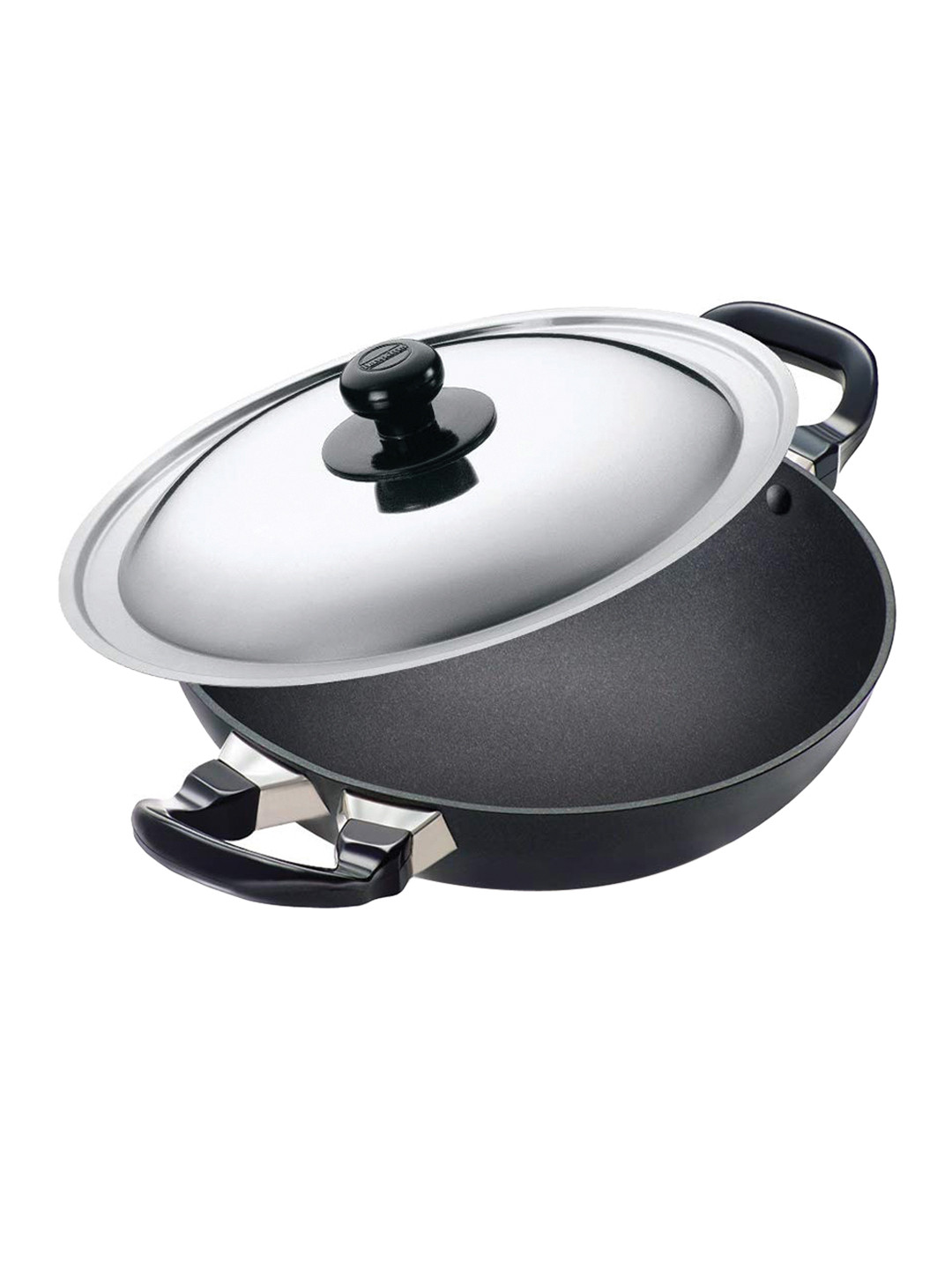 Buy Hawkins Unisex Black Solid Futura Nonstick 3.25 Mm Deep Fry Pan
