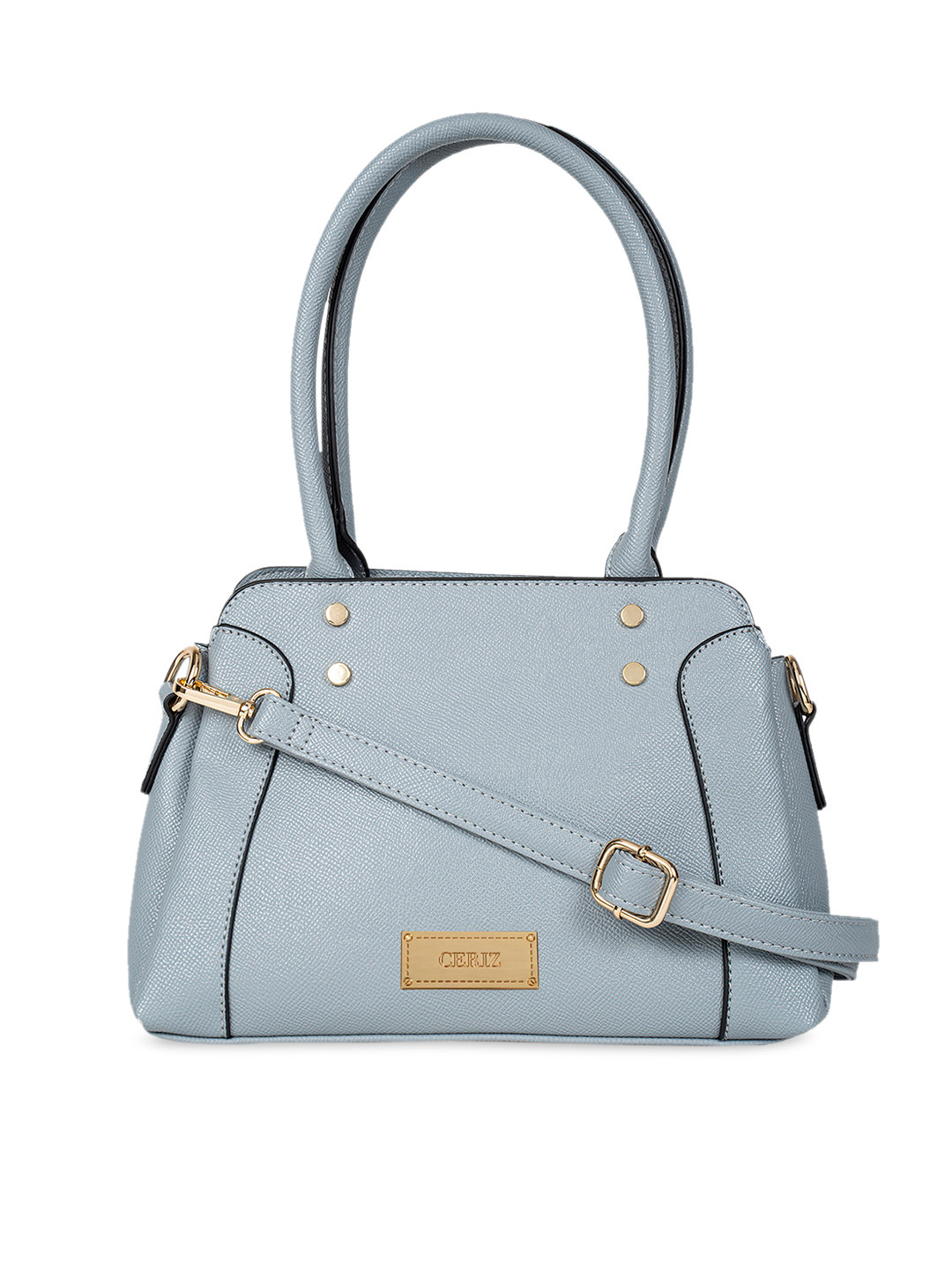 Buy CERIZ Powder Blue Solid Handheld Bag Handbags for Women 12152308