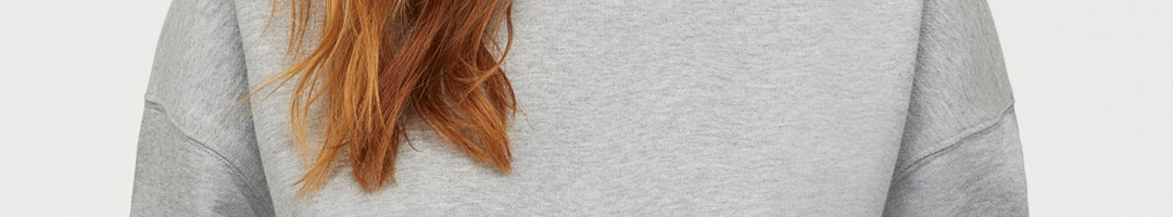 Buy H&M Women Grey Sweatshirt - Sweatshirts for Women 12153506 | Myntra