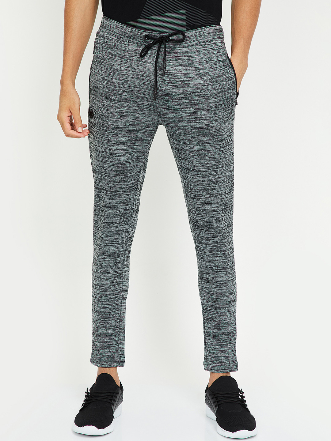 Buy Kappa Men Grey Solid Slim Fit Track Pants Track Pants for Men