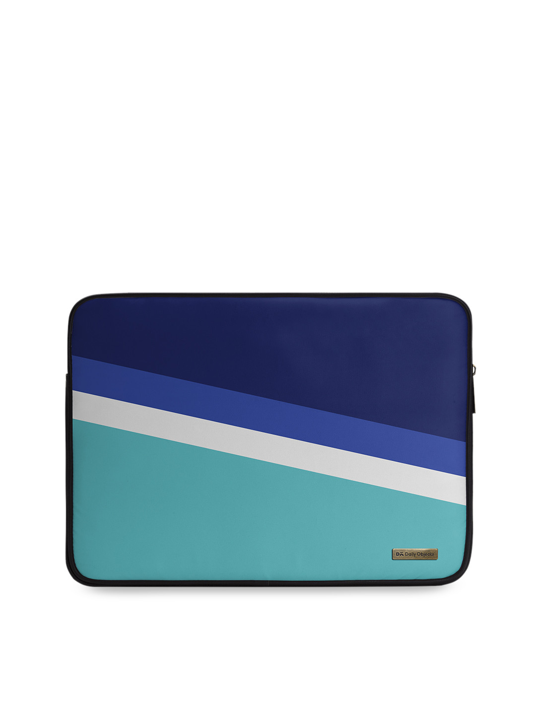 Buy DailyObjects Unisex Blue & Green Colourblocked Laptop Sleeve