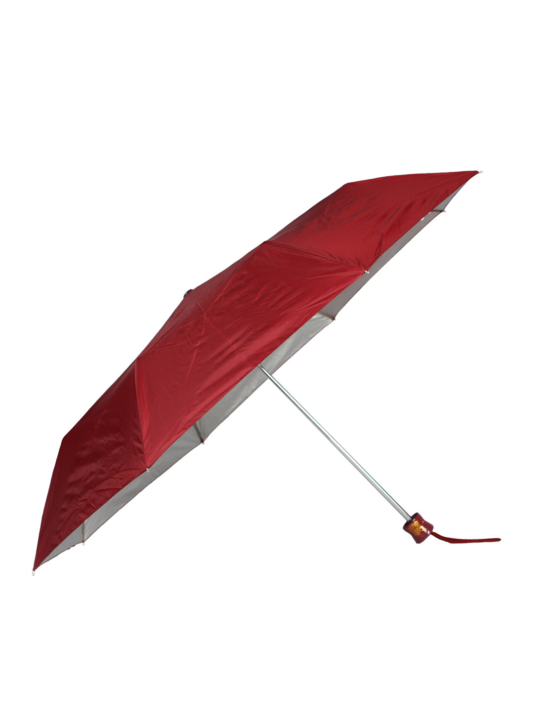 Buy Johns Unisex Maroon Solid 3 Fold Automatic Umbrella Umbrellas for