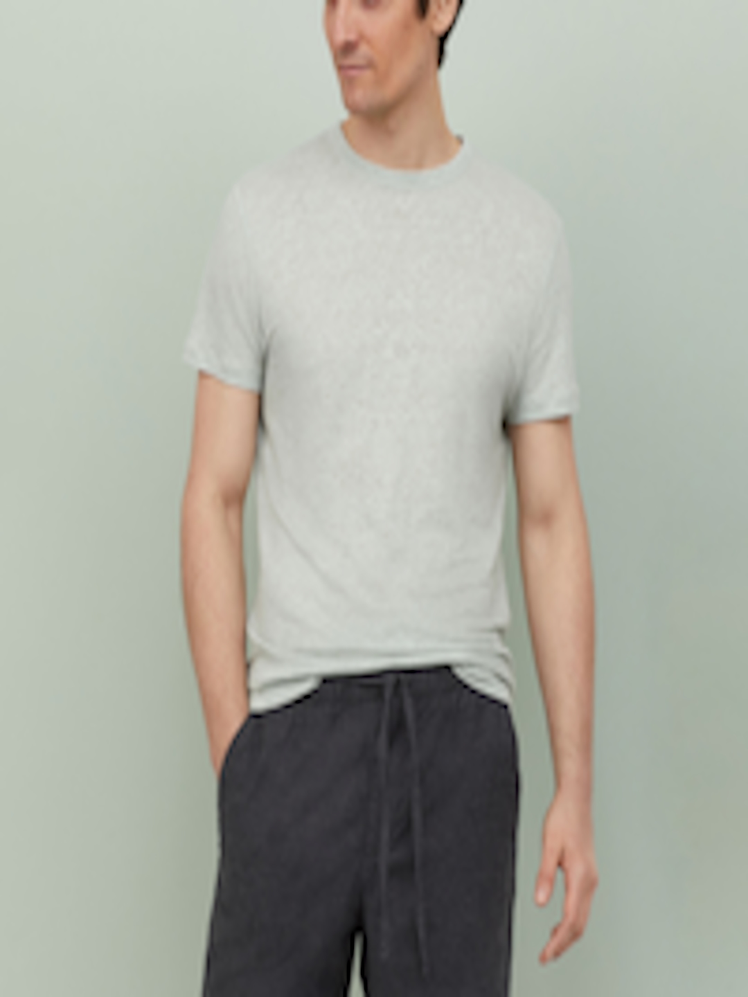 Buy H&M Men Charcoal Black Shorts Relaxed Fit - Shorts for Men 12042040 ...