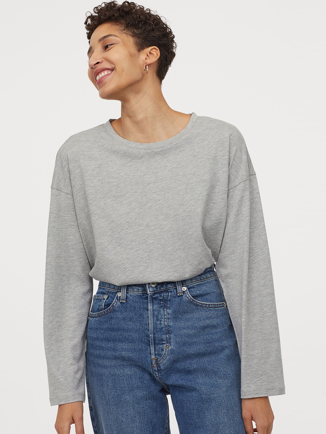 long sweatshirt h&m