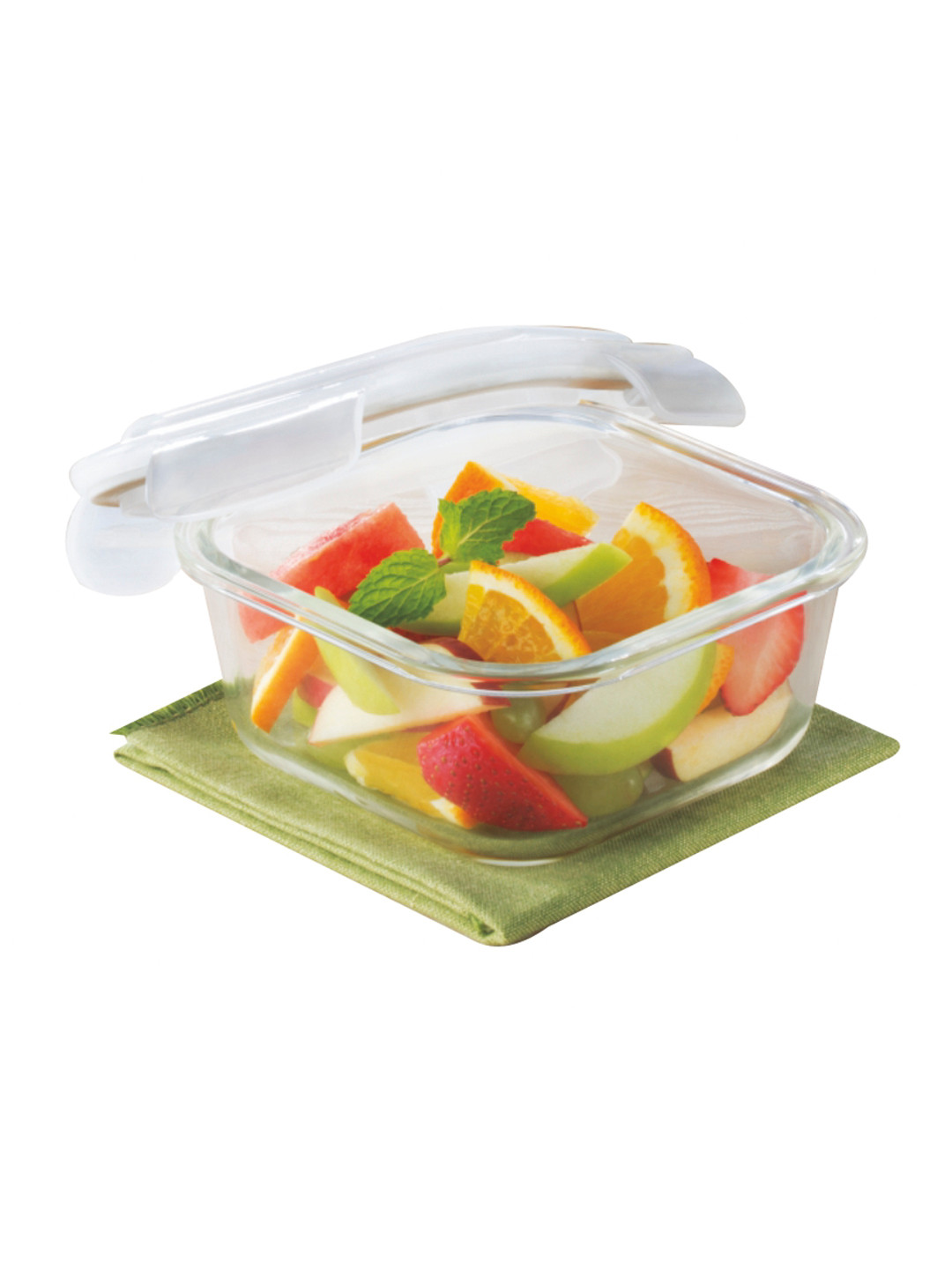 Buy BOROSIL Transparent & Blue Solid 4 Piece Borosilicate Glass