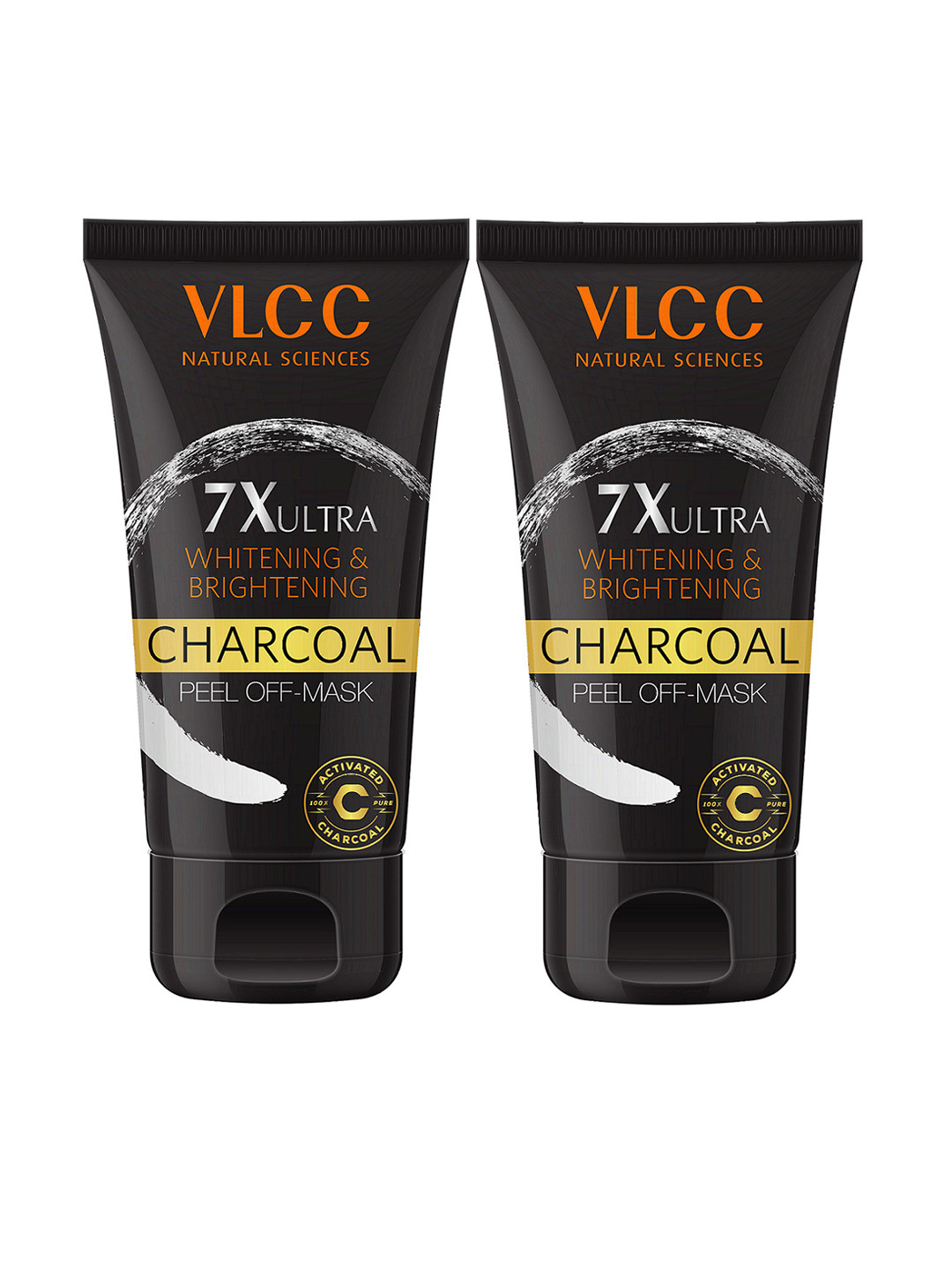 Buy VLCC Pack Of 2 7X Ultra Whitening Charcoal Peel Off Mask 100g Each