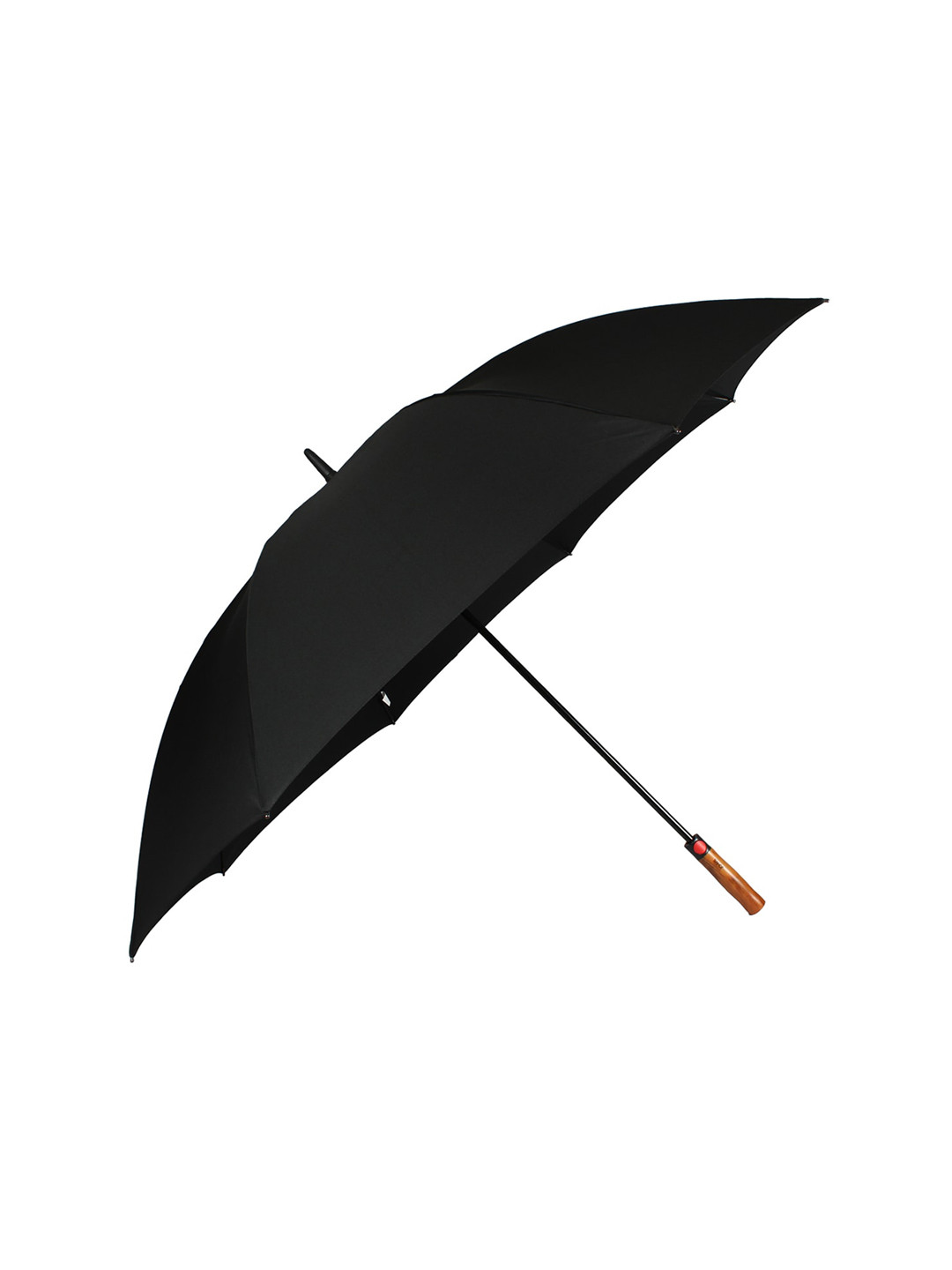 Buy Johns Unisex Black Solid Golf FRP Semi Automatic Umbrella Umbrellas for Unisex 12243130