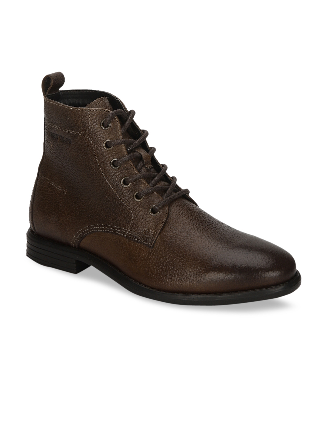 red tape mid top flat boots