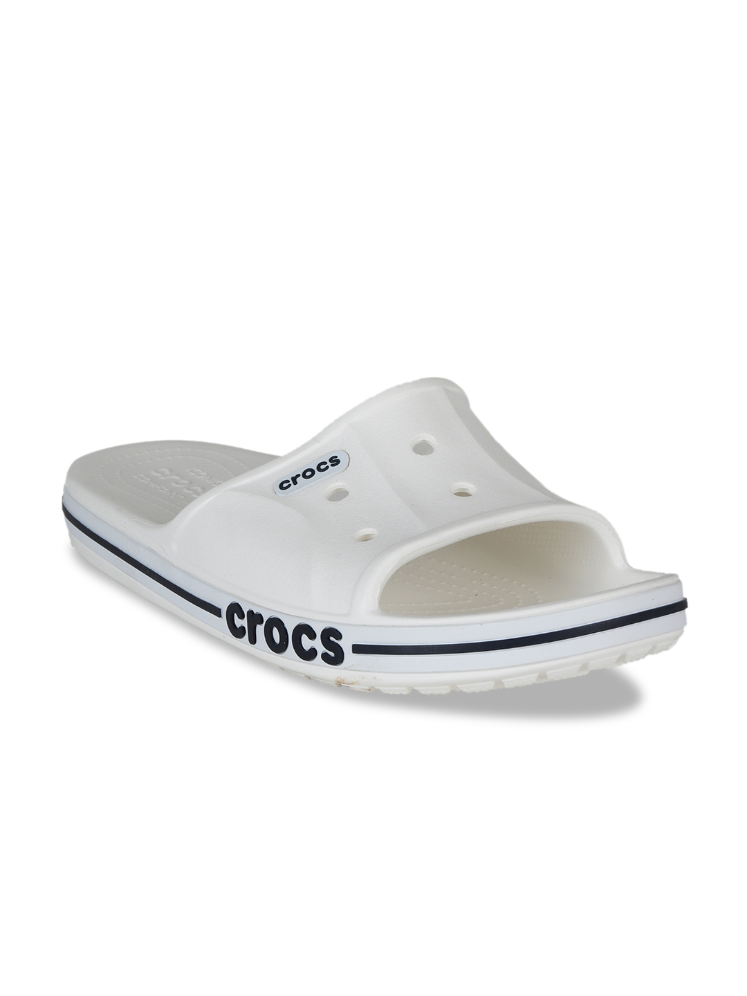 crocs sliders white