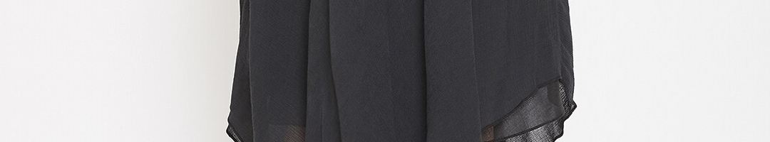 Buy LUCERO Women Black Solid Flared Midi Skirt - Skirts for Women ...