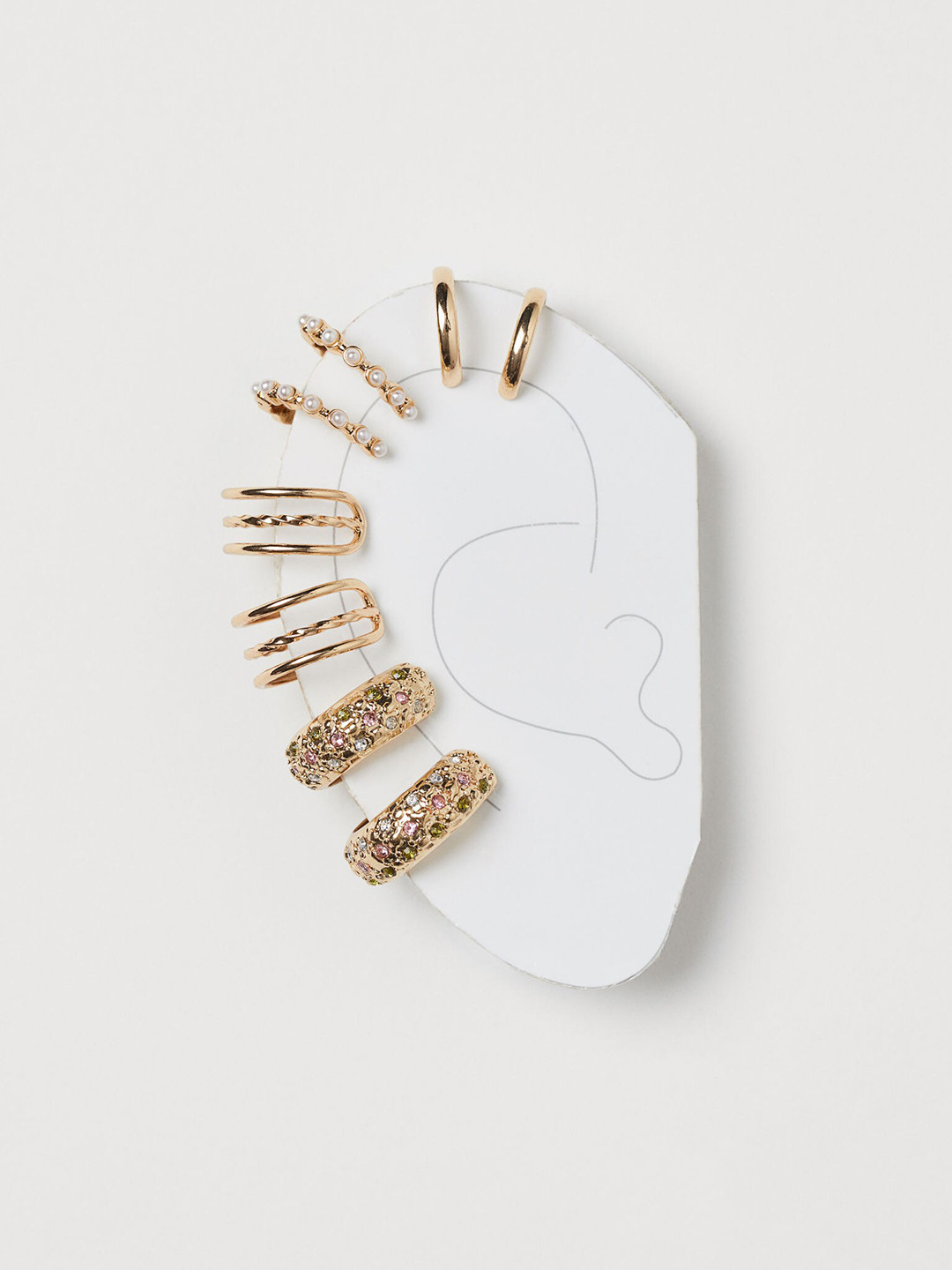 Buy H&M Gold 8 Pack Ear Cuffs Earrings for Women 12282780 Myntra