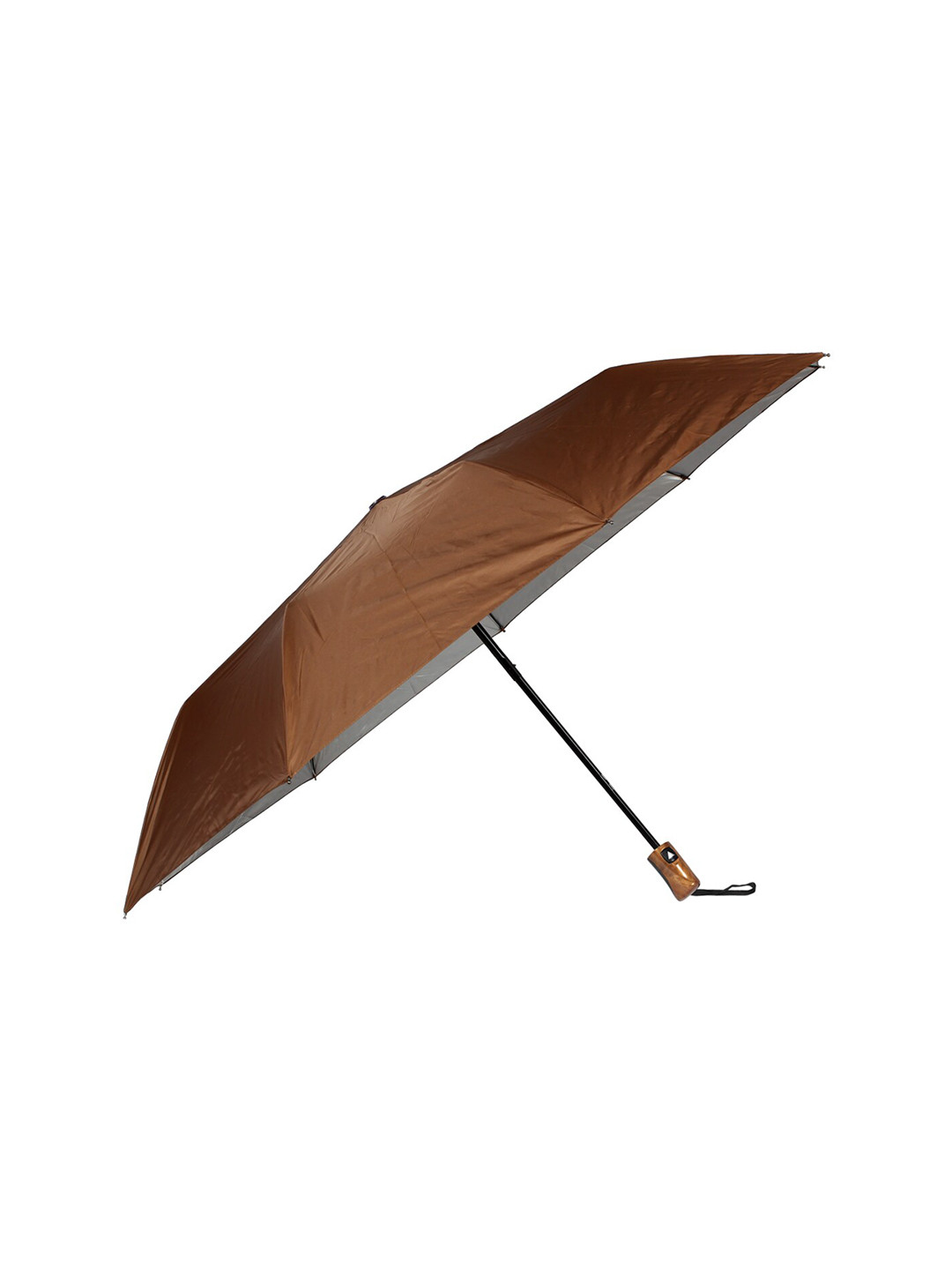 Buy Johns Unisex Brown Solid 585 Kent Auto Semi Automatic Umbrella