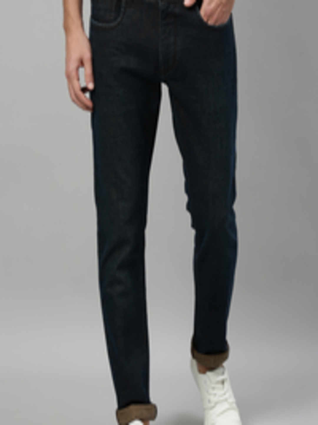 Buy RARE RABBIT Men Navy Blue Slim Fit Mid Rise Clean Look Jeans ...