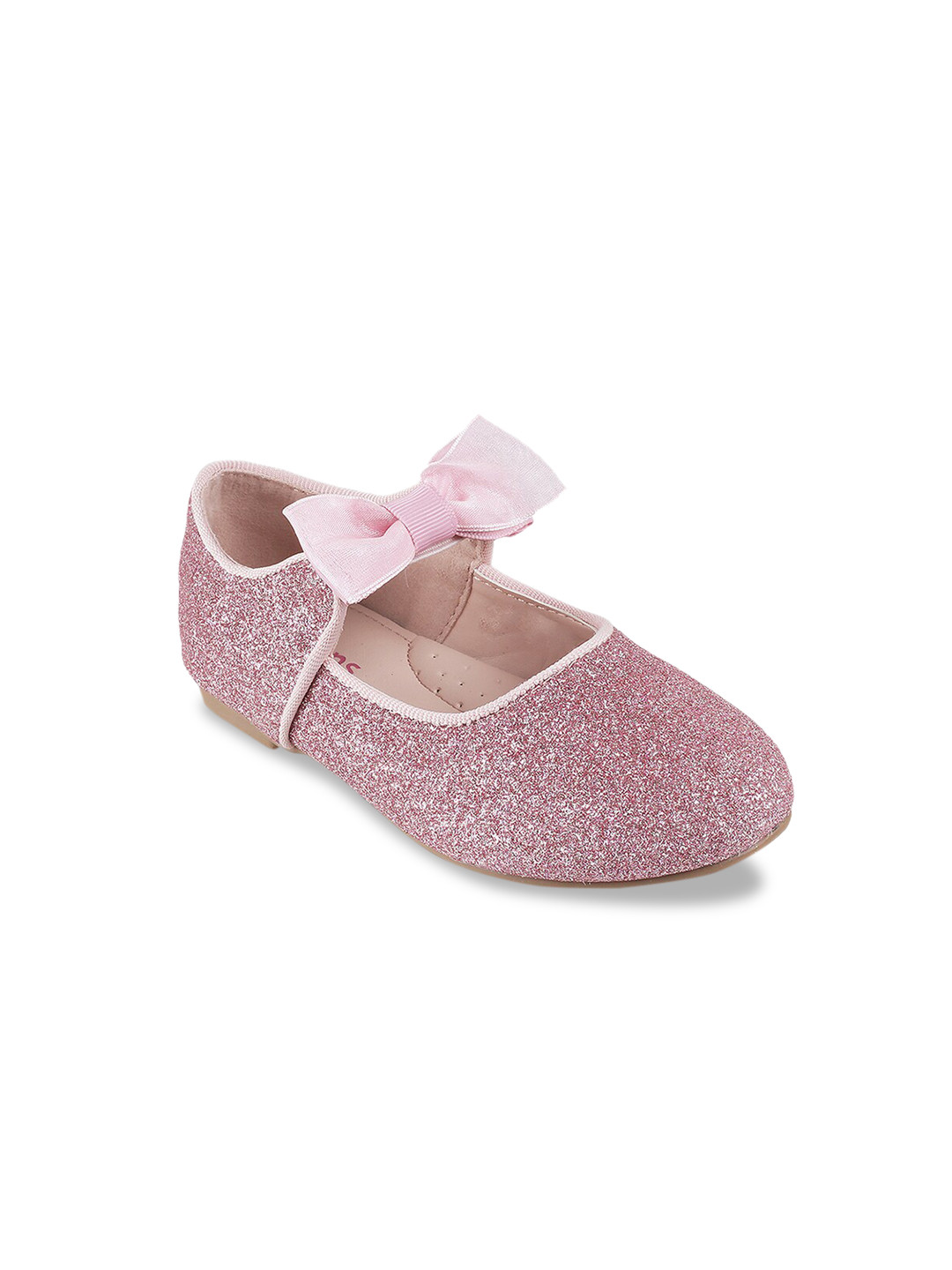 Buy Kittens Girls Pink Glitter Ballerinas With Bow Detail Flats for