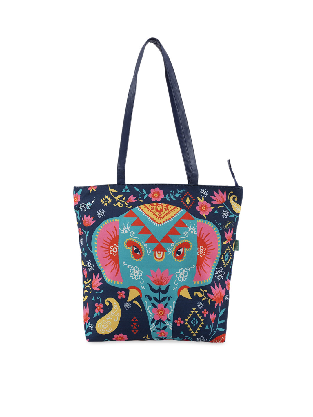 Buy TEAL BY CHUMBAK Multicoloured Printed Tote Bag Handbags for Women