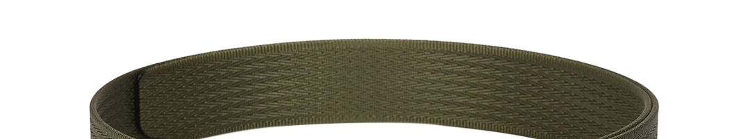 Buy Calvadoss Women Olive Green Woven Design Belt - Belts for Women ...