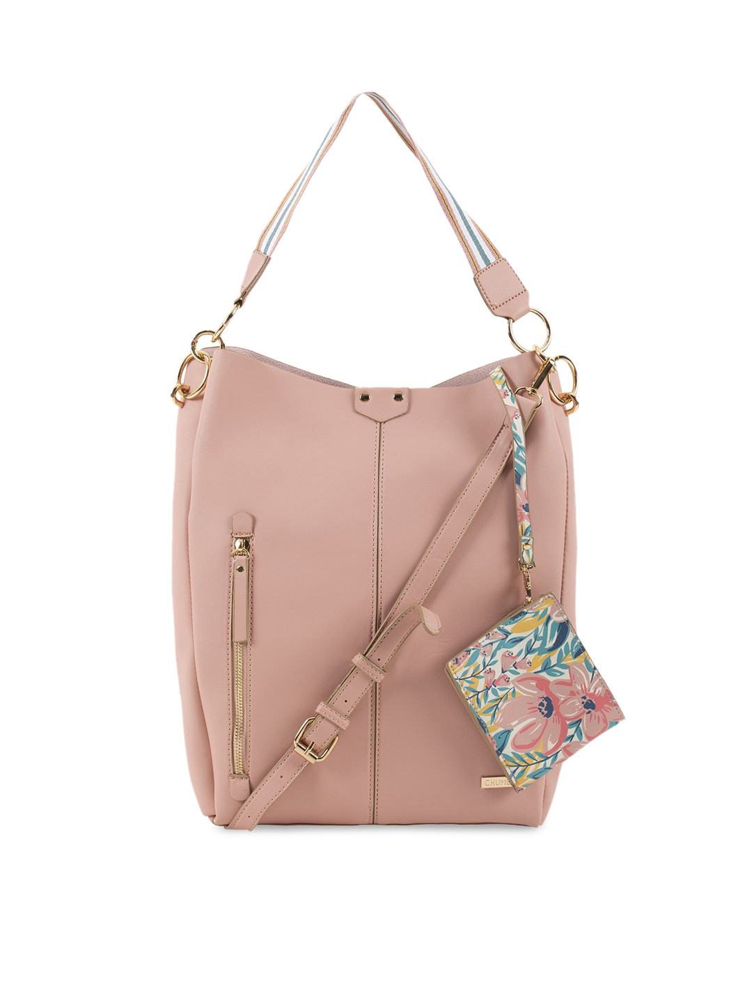 Buy Chumbak Pink Embellished Tote Bag Handbags for Women 12311682