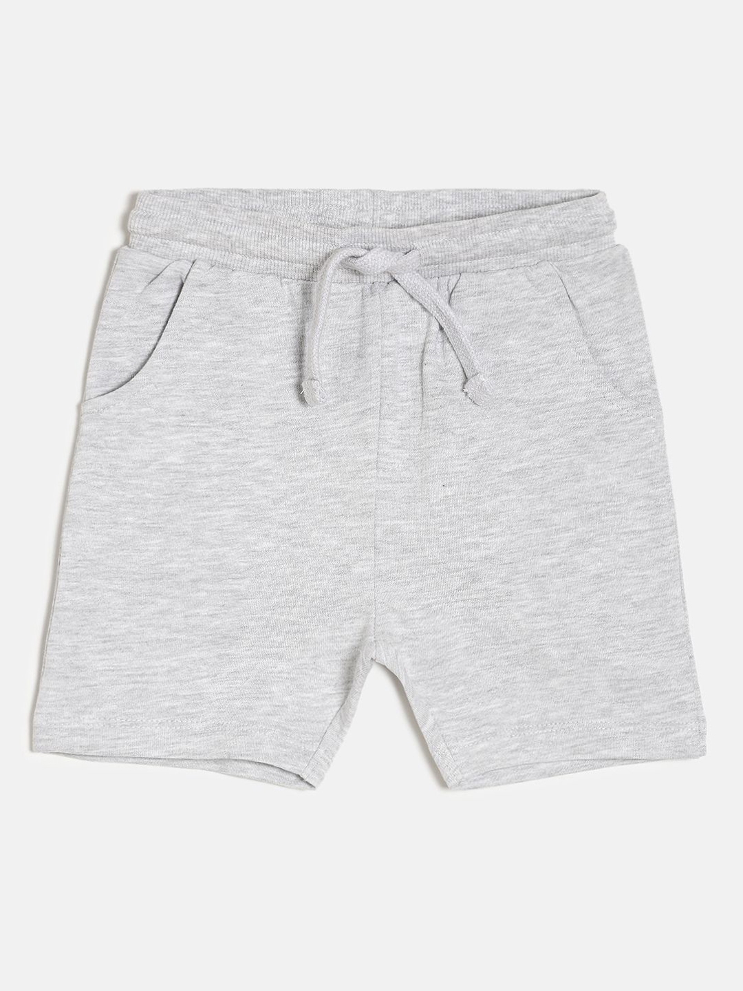 Buy MINI KLUB Boys Grey Solid Regular Fit Shorts - Shorts for Boys ...