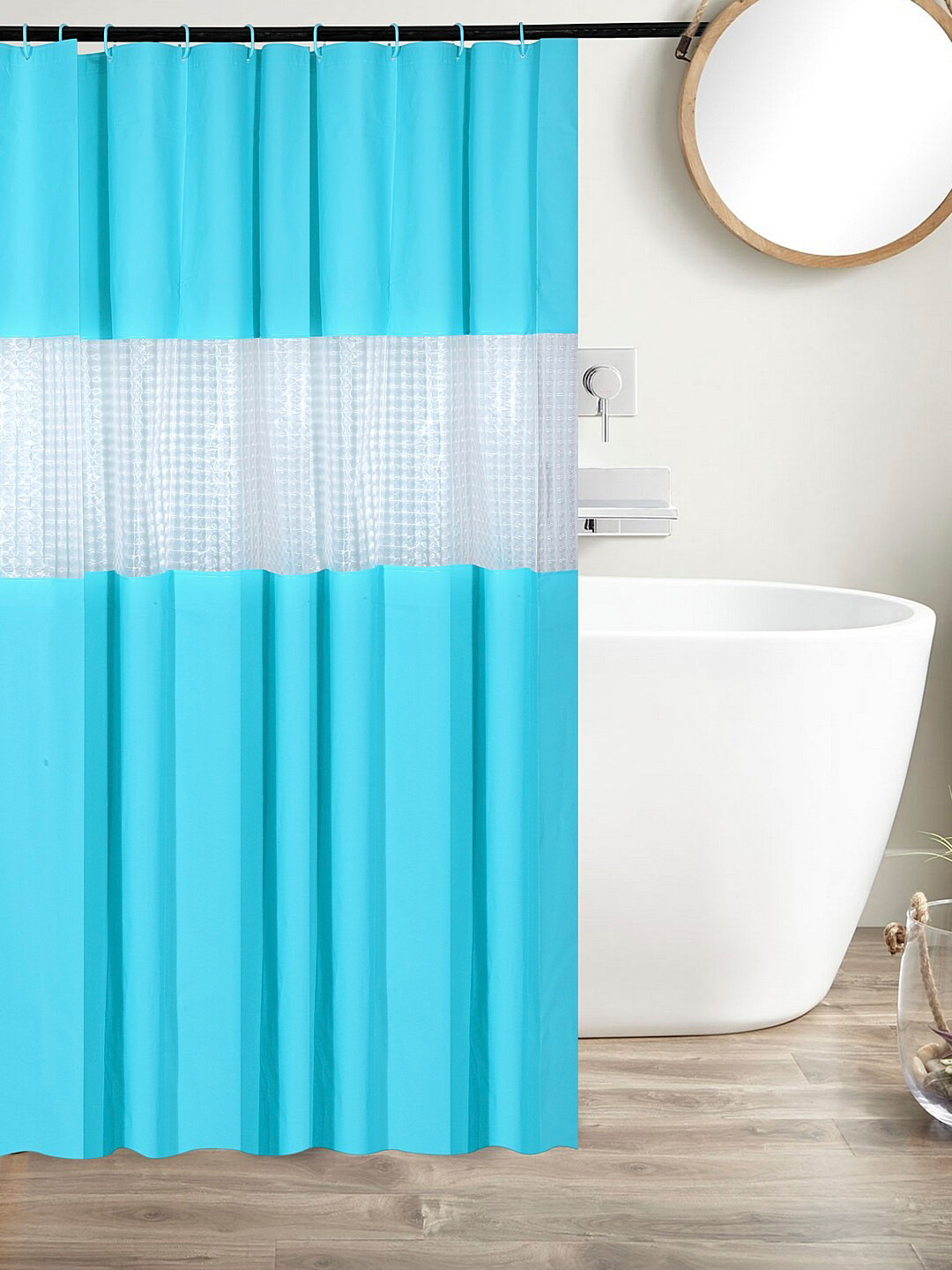 Buy Cortina Unisex Blue Solid Shower Curtain - Shower Curtains for ...