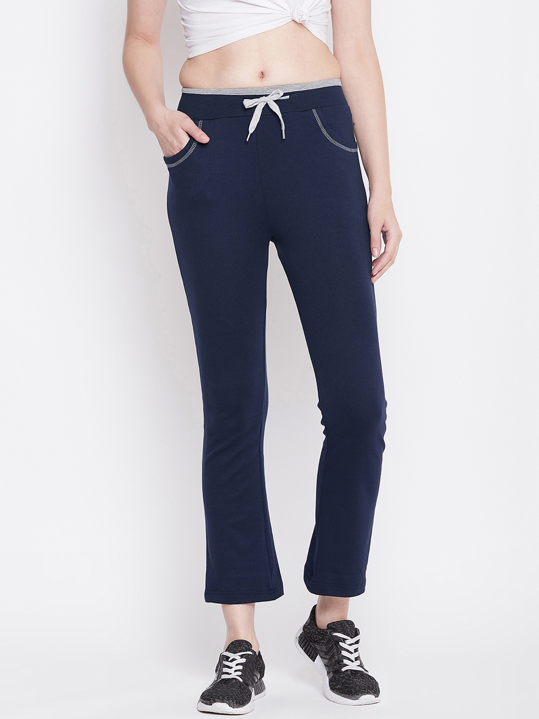 blue track pants women's