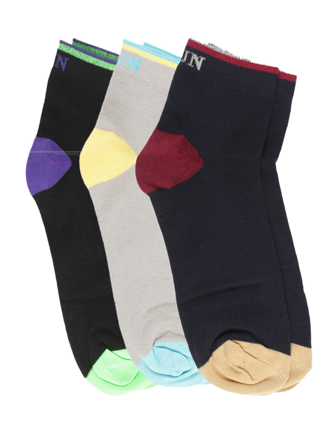 Buy Dollar Men Pack Of 3 Assorted Ankle Length Socks Socks for Men