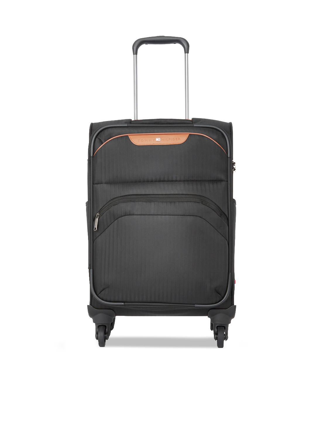 Buy Tommy Hilfiger Unisex Black Solid Soft Sided Cabin Trolley Suitcase