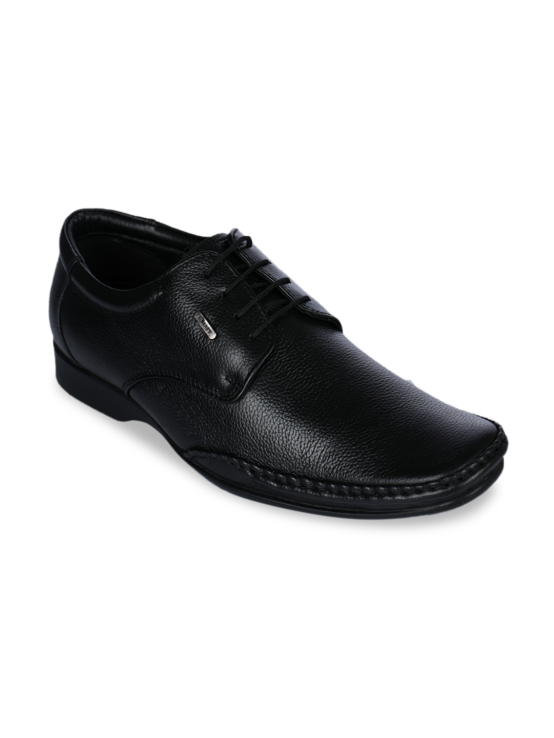 Buy Liberty Men Black Solid Leather Formal Derbys Formal Shoes For Men 12194482 Myntra 1754