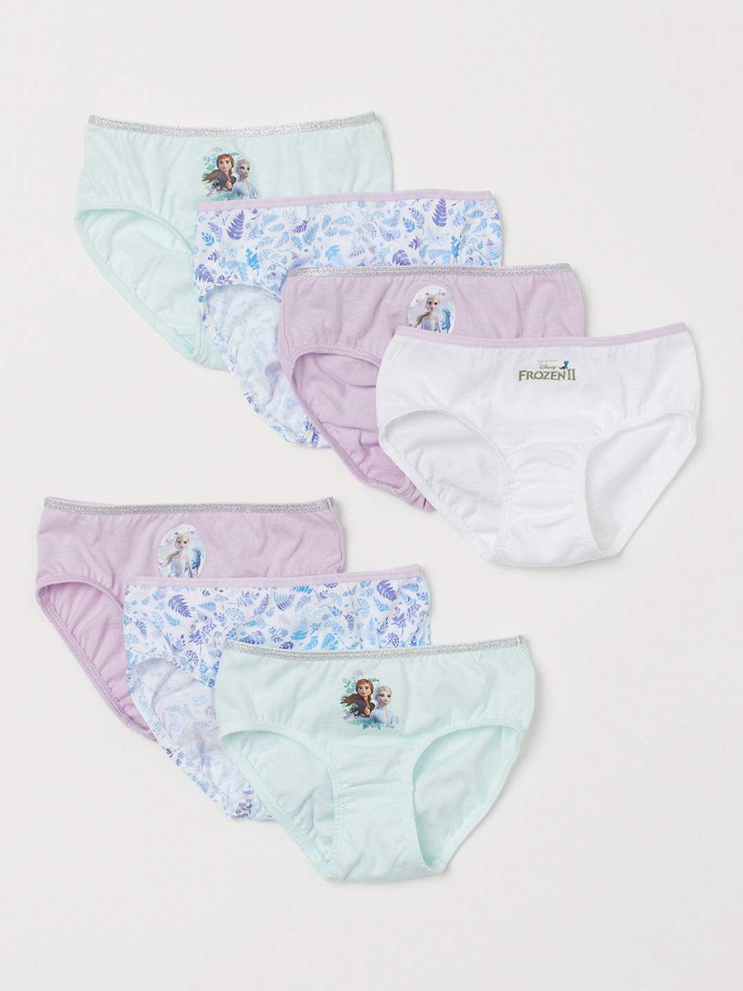 Buy H&M Girls Multicolored Printed 7 Pack Cotton Briefs Briefs for