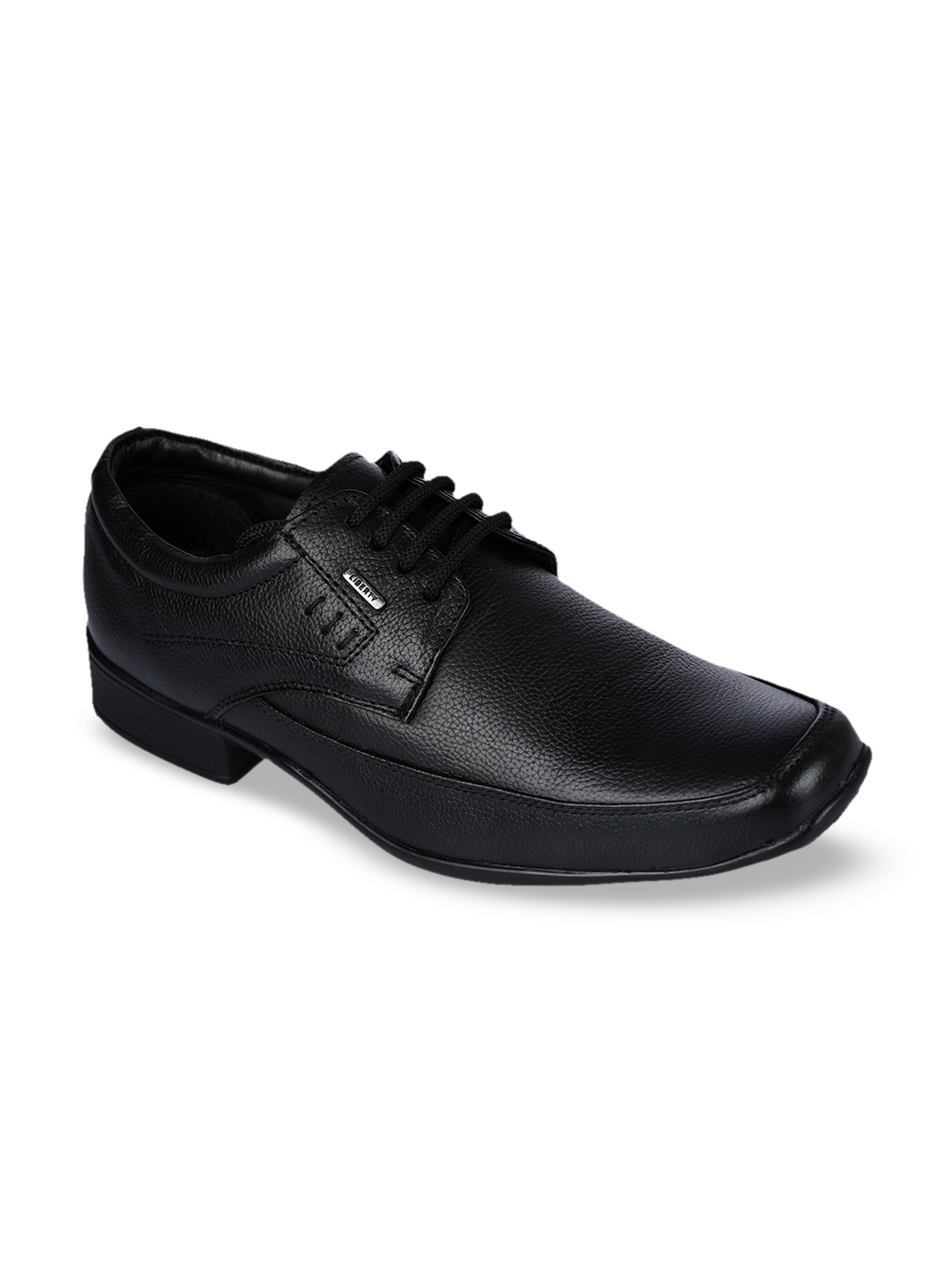 liberty men's black formal shoes