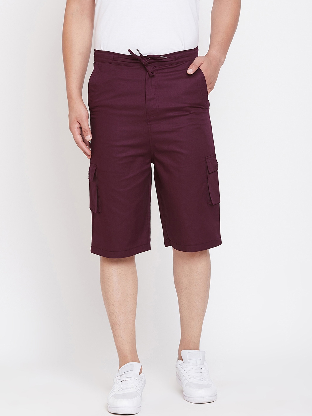 maroon cargo shorts