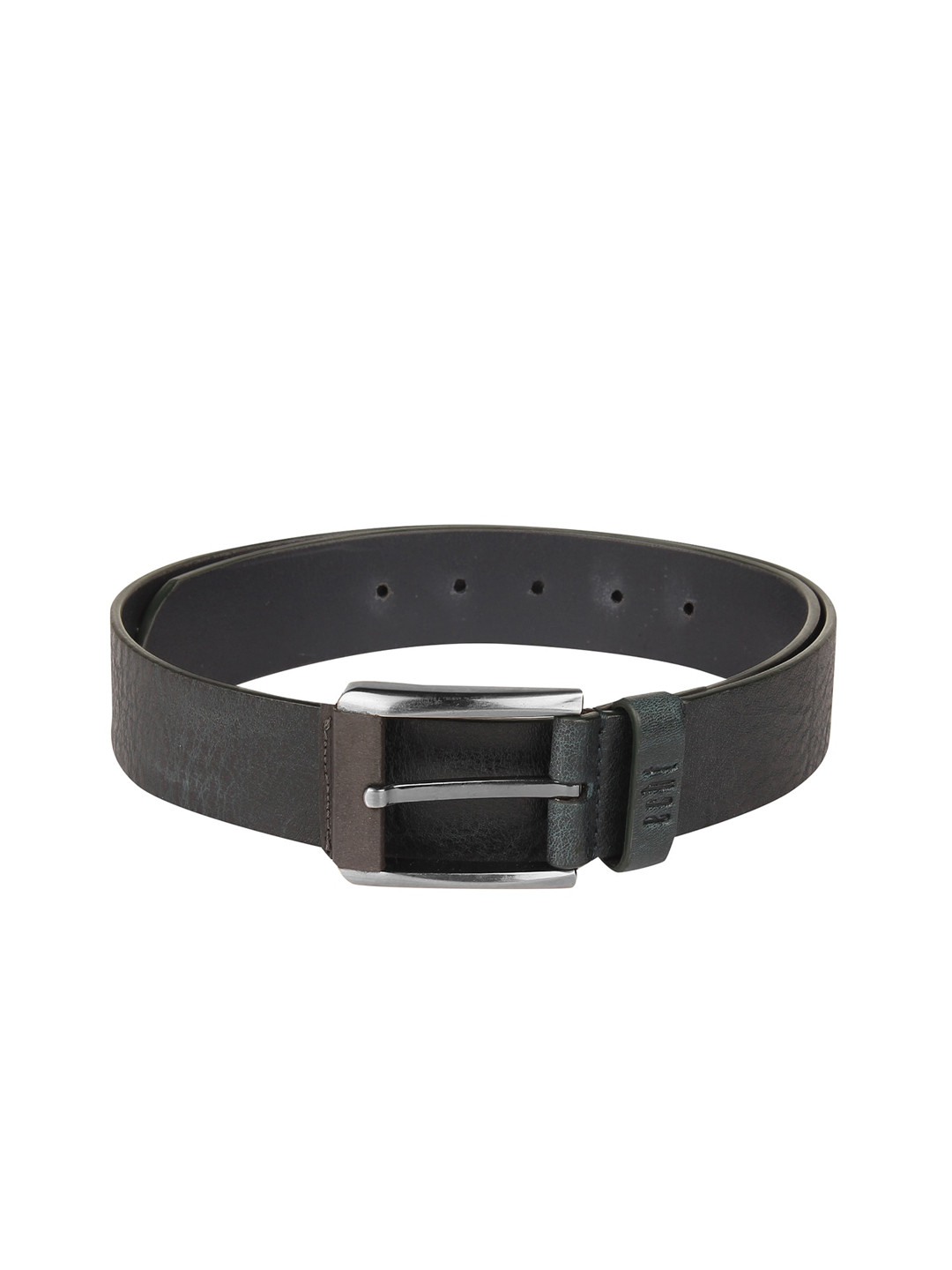 Buy Echt Men Olive Green Solid Genuine Leather Belt Belts for Men