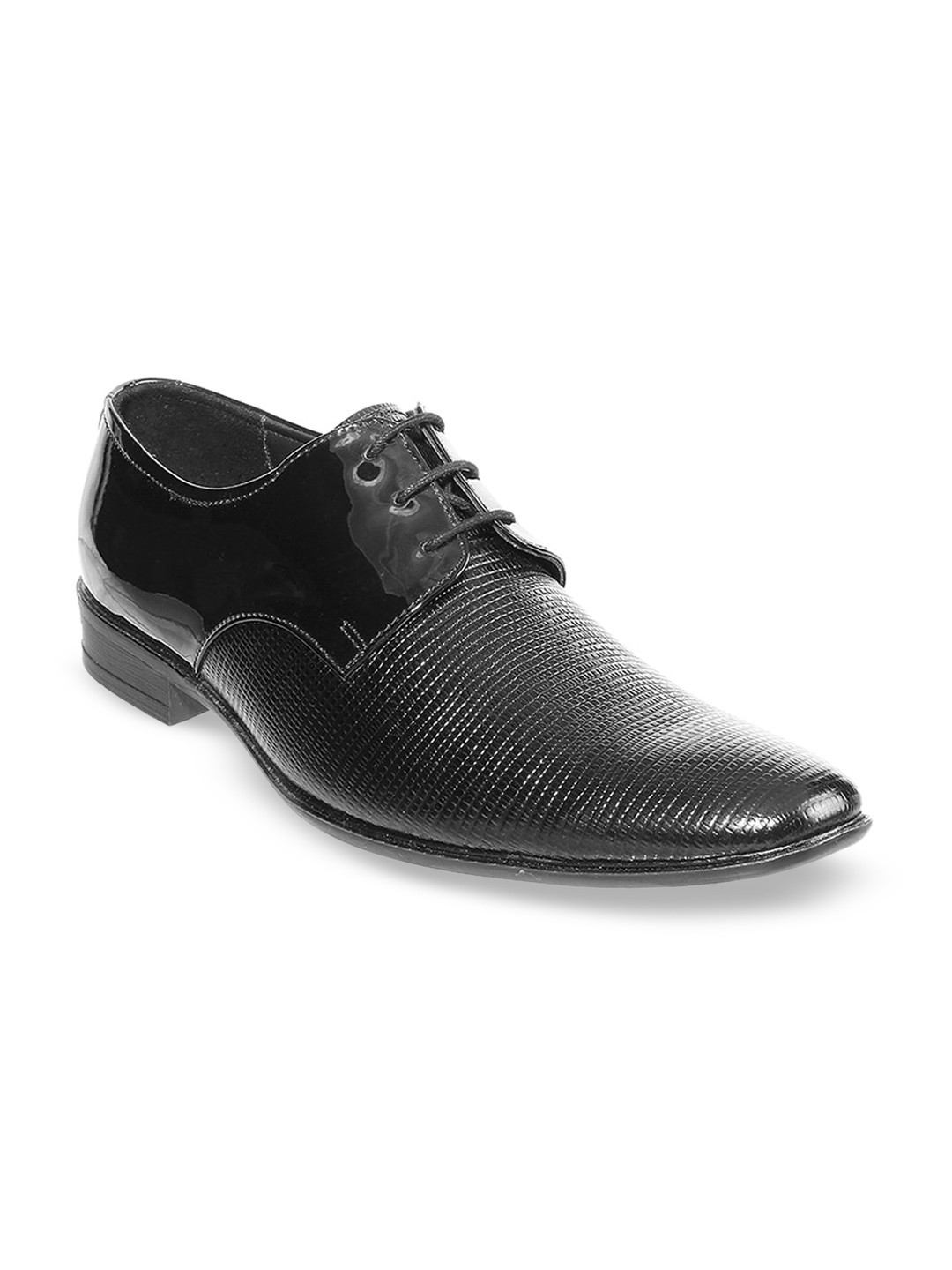 myntra black formal shoes